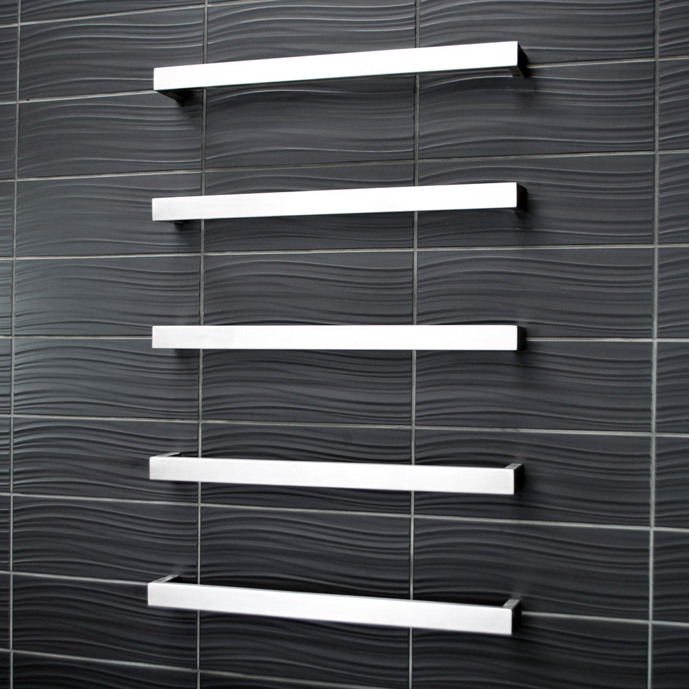 5 x Single Square Bar - Brushed Satin